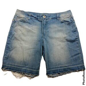 Jeanstar Bermuda Jean Cutoff Shorts Blue Size 14